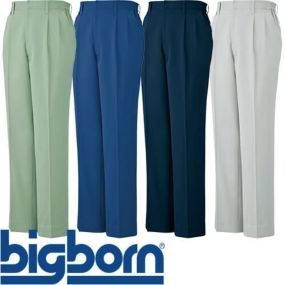 作業服 パンツ スラックス ビッグボーン シャーリングツータックパンツ 3642 作業着 通年 秋冬 作業ズボン 作業パンツ ワークパンツ ズボン おしゃれ かっこいい オフィス ユニホーム 作業 軽作業 外作業 工場 現場