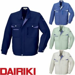 作業服 ブルゾン 大川被服 DAIRIKI ダイリキ 長袖ブルゾン 07002 作業着 春夏