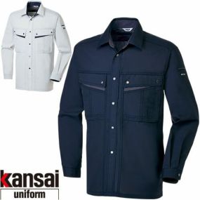 作業服 長袖シャツ 大川被服 kansai uniform カンサイユニフォーム K4002 長袖シャツ 40034 作業着 春夏作業着 作業服 長袖シャツ 春夏