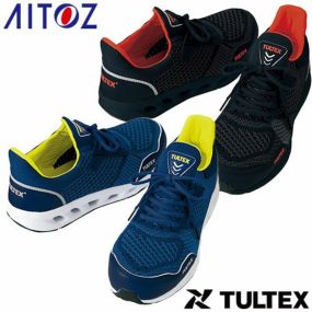 安全靴 AITOZ アイトス TULTEX タルテックス セーフティシューズ 男女兼用 メンズ レディース AZ-51652 紐靴 作業靴 スニーカー ローカット ニット素材安全靴 軽量 通気性あり おしゃれ かっこいい 先芯あり 樹脂先芯 クッション性 耐油