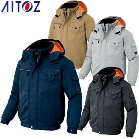 AITOZ アイトス 防寒ブルゾン 男女兼用 防寒ジャケット ドカジャン 保温 人気 安い ダウン 防寒着 防寒ジャンパー 上着 ブルゾン アウター おしゃれ 暖かい 秋冬 かっこいい 作業着 寒さ対策 あったか 防寒グッズ AZ-8571 メンズ レディース