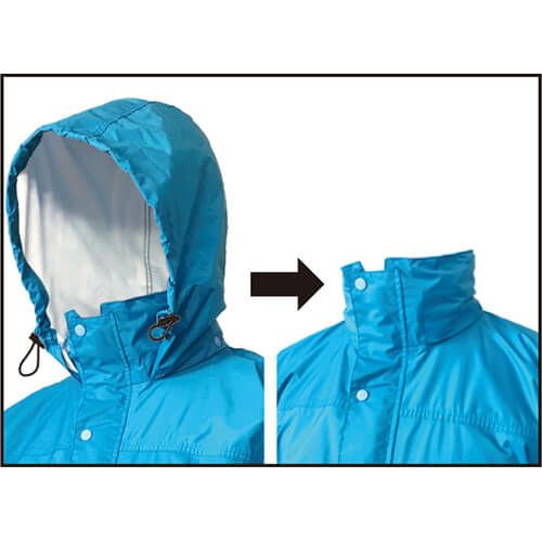 合羽 上下セット カジメイク Kajimeiku ブリザテックレインスーツ 7740