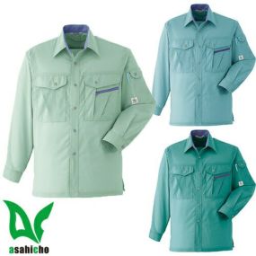 作業服 長袖シャツ Asahicho 旭蝶繊維 長袖シャツ E059 作業着 春夏作業着 作業服 長袖シャツ 春夏