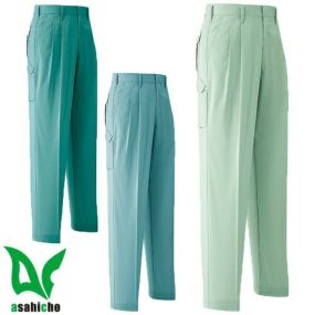 作業服 パンツ スラックス Asahicho 旭蝶繊維 パンツ(ツータック) E060 作業着 春夏作業着 作業服 スラックス 春夏