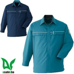 作業服 長袖シャツ Asahicho 旭蝶繊維 長袖シャツ 065 作業着 春夏作業着 作業服 長袖シャツ 春夏
