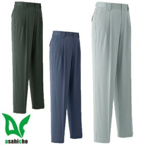 作業服 パンツ スラックス Asahicho 旭蝶繊維 パンツ(ツータック) 086 作業着 春夏作業着 作業服 スラックス 春夏