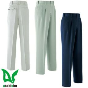 作業服 パンツ スラックス Asahicho 旭蝶繊維 パンツ(ツータック) 681 作業着 通年 秋冬作業着 作業服 スラックス 作業ズボン 作業パンツ ワークパンツ ズボン おしゃれ かっこいい オフィス ユニホーム 作業 軽作業 外作業 工場 現場