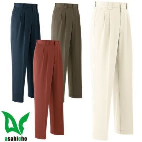 作業服 パンツ スラックス Asahicho 旭蝶繊維 パンツ(ツータック) 721 作業着 通年 秋冬作業着 作業服 スラックス 作業ズボン 作業パンツ ワークパンツ ズボン おしゃれ かっこいい オフィス ユニホーム 作業 軽作業 外作業 工場 現場