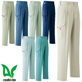 作業服 カーゴパンツ Asahicho 旭蝶繊維 カーゴパンツ(ツータック) A6 作業着 春夏作業着 作業服 カーゴパンツ 春夏