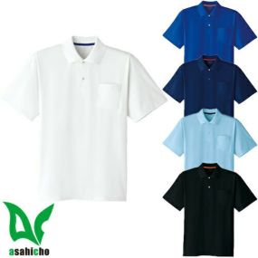 作業服 ポロシャツ 半袖 Asahicho 旭蝶繊維 半袖ポロシャツ E0014 作業着 春夏作業着 作業服 ポロシャツ 春夏