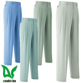 作業服 パンツ スラックス Asahicho 旭蝶繊維 パンツ(ツータック) E024 作業着 春夏作業着 作業服 スラックス 春夏