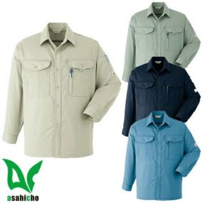 作業服 長袖シャツ Asahicho 旭蝶繊維 長袖シャツ E039 作業着 春夏作業着 作業服 長袖シャツ 春夏