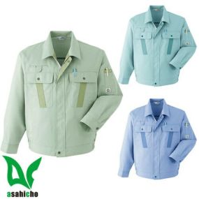 作業服 ブルゾン Asahicho 旭蝶繊維 長袖ブルゾン E043 作業着 春夏作業着 作業服 ブルゾン 春夏