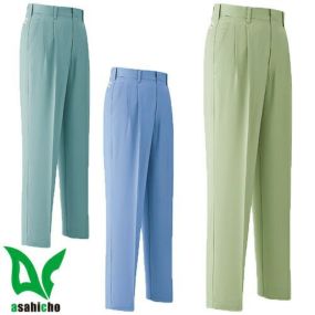 作業服 パンツ スラックス Asahicho 旭蝶繊維 パンツ(ツータック) E046 作業着 春夏作業着 作業服 スラックス 春夏