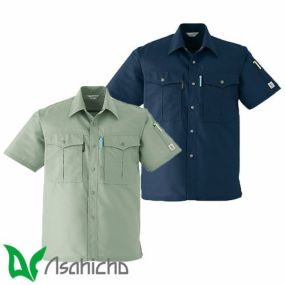 作業服 半袖シャツ Asahicho 旭蝶繊維 半袖シャツ E092 作業着 春夏作業着 作業服 半袖 春夏