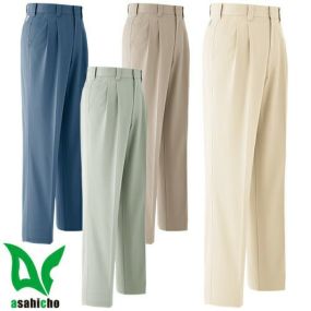 作業服 パンツ スラックス Asahicho 旭蝶繊維 パンツ(ツータック) E520 作業着 通年 秋冬作業着 作業服 スラックス 作業ズボン 作業パンツ ワークパンツ ズボン おしゃれ かっこいい オフィス ユニホーム 作業 軽作業 外作業 工場 現場