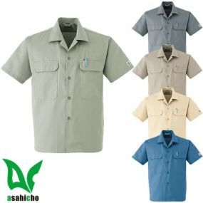 作業服 半袖シャツ Asahicho 旭蝶繊維 半袖シャツ E6700 作業着 春夏作業着 作業服 半袖 春夏