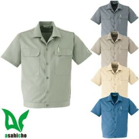 作業服 ブルゾン Asahicho 旭蝶繊維 半袖ブルゾン E6770 作業着 春夏作業着 作業服 ブルゾン 春夏