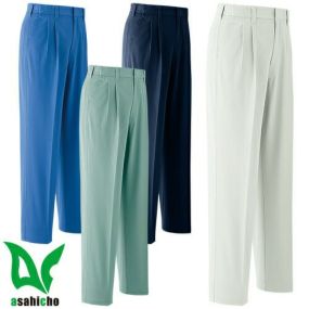 作業服 パンツ スラックス Asahicho 旭蝶繊維 パンツ アジャスター付き(ツータック) E691 作業着 通年 秋冬作業着 作業服 スラックス 作業ズボン 作業パンツ ワークパンツ ズボン おしゃれ かっこいい オフィス ユニホーム 作業 軽作業 外作業 工場 現場