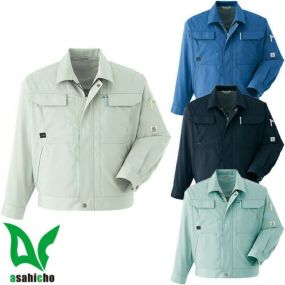 作業服 ブルゾン Asahicho 旭蝶繊維 長袖ブルゾン E6902 作業着 春夏作業着 作業服 ブルゾン 春夏