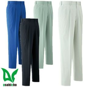 作業服 パンツ スラックス Asahicho 旭蝶繊維 パンツ(ツータック) E7305 作業着 春夏作業着 作業服 スラックス 春夏