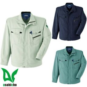 作業服 ブルゾン Asahicho 旭蝶繊維 長袖ブルゾン E7602 作業着 春夏作業着 作業服 ブルゾン 春夏