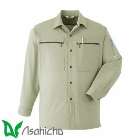 作業服 長袖シャツ Asahicho 旭蝶繊維 長袖シャツ VP69 作業着 通年 秋冬作業着 作業服 長袖シャツ