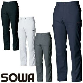 作業服 レディース パンツ 桑和 SOWA カーゴパンツ(レディース) 3012-08 作業着 通年 秋冬作業着 作業服 レディースパンツ