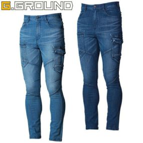 作業服 デニム 桑和 SOWA G.GROUND カーゴパンツ 1092-08 作業着 通年 秋冬作業着 作業服 デニムパンツ通年