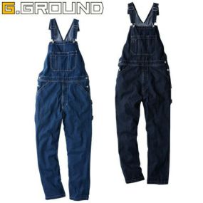 作業服 デニムツナギ 桑和 SOWA G.GROUND サロペット 1012-24 作業着 通年 秋冬作業着 作業服 デニムツナギ 通年