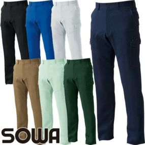 レディース専用 カーゴパンツ 作業着 春夏 ストレッチ 帯電防止 制電 耐久性 消臭 裏綿 SOWA 桑和 ワークパンツ スラックス 作業服 作業ズボン レディース 女性 パンツ おしゃれ 涼しい 人気 安い 激安 かわいい 可愛い 大きいサイズ 968
