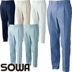 作業服 パンツ スラックス 桑和 SOWA ツータックスラックス 539 作業着 春夏作業着 作業服 スラックス 春夏
