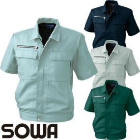 作業服 ブルゾン 桑和 SOWA 半袖ブルゾン 631 作業着 春夏作業着 作業服 ブルゾン 春夏