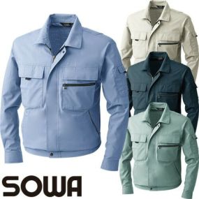作業服 ブルゾン 桑和 SOWA 長袖ブルゾン 483 作業着 春夏作業着 作業服 ブルゾン 春夏