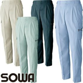 作業服 カーゴパンツ 桑和 SOWA ツータックカーゴパンツ 488 作業着 春夏作業着 作業服 カーゴパンツ 春夏