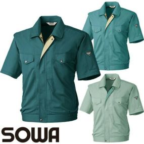 作業服 ブルゾン 桑和 SOWA 半袖ブルゾン 451 作業着 春夏作業着 作業服 ブルゾン 春夏
