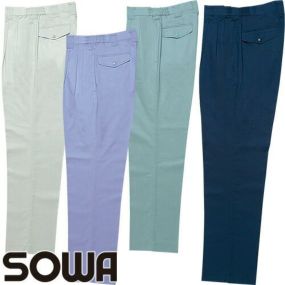 作業服 パンツ スラックス 桑和 SOWA ツータックスラックス 279 作業着 春夏作業着 作業服 スラックス 春夏