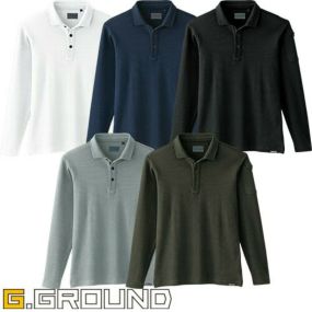 作業服 ポロシャツ 長袖 桑和 SOWA G.GROUND 長袖ポロシャツ 50710 作業着 通年 秋冬作業着 作業服 ポロシャツ