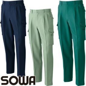 作業服 カーゴパンツ 桑和 SOWA ツータックカーゴパンツ 9118 作業着 通年 秋冬作業着 作業服 カーゴパンツ おしゃれ かっこいい 人気 ズボン 作業ズボン 作業パンツ 作業 工事 土木 塗装 DIY diy