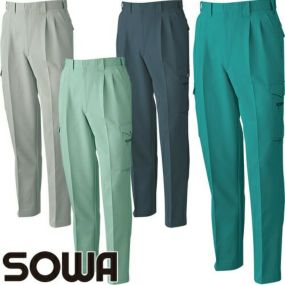 作業服 カーゴパンツ 桑和 SOWA ツータックカーゴパンツ 7118 作業着 通年 秋冬作業着 作業服 カーゴパンツ おしゃれ かっこいい 人気 ズボン 作業ズボン 作業パンツ 作業 工事 土木 塗装 DIY diy