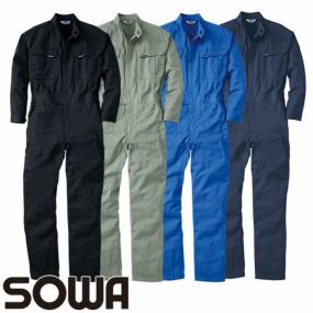 作業服 つなぎ 桑和 SOWA 続服 7100 作業着 通年 秋冬 オーバーオール作業着 作業服 つなぎ