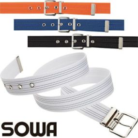 作業服 ベルト 桑和 SOWA 反射糸入りワンピンベルト 10081 作業着作業着 作業服 ベルト
