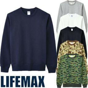 トレーナー 長袖 ライフマックス LIFEMAX 10オンスクルーネックトレーナー MS2119 長袖トレーナー カジュアル