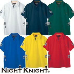 作業服 ポロシャツ 半袖 タカヤ商事 TAKAYA Night Knight 半袖ポロ TU-N005 作業着 春夏作業着 作業服 ポロシャツ 春夏