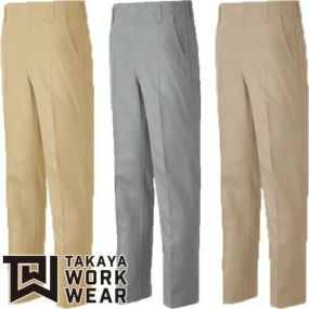 作業服 パンツ スラックス タカヤ商事 TAKAYA スラックス 01-6070 作業着 通年 秋冬作業着 作業服 スラックス 作業ズボン 作業パンツ ワークパンツ ズボン おしゃれ かっこいい オフィス ユニホーム 作業 軽作業 外作業 工場 現場