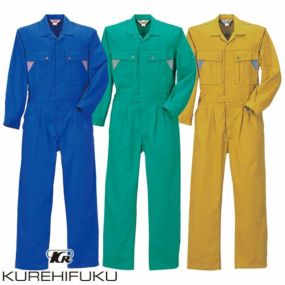 クレヒフク KURE ジャンプスーツ 1810 作業着 通年 秋冬 オーバーオール つなぎ 防縮 防シワ