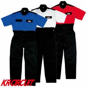 クレヒフク KURE 半袖ピットスーツ KR603 作業着 春夏 つなぎ 形態安定 防縮 防シワ