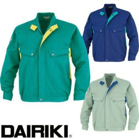 大川被服 作業服 六甲3号 長袖ブルゾン 65302 作業着 通年 秋冬 帯電防止 防汚加工 軽量 メンズ 上着 おしゃれ かっこいい 人気 企業 法人 ワーク 作業 工場 外作業 ワークユニフォーム 仕事 土木 工事 現場