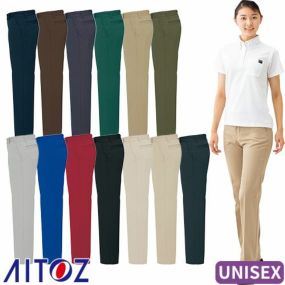 アイトス AZ-50501 ストレッチパンツ 男女兼用 AITOZ 作業服 作業着 ボトムス 通年 スラックス 作業ズボン 作業パンツ ワークパンツ ズボン おしゃれ かっこいい 作業 軽作業 外作業 工場 現場 パンツ ズボン メンズ レディース