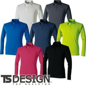 藤和 TS Design 作業服 TS4D メンズロングポロシャツ 長袖 9105 作業着 春夏 2020年春夏新作 ストレッチ 吸汗速乾 形態安定性 防汚 帯電防止 メンズ